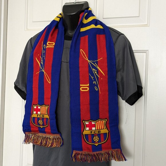 FCB Other - FC Barcelona Scarf Spain Football Soccer Club FCB Red Blue
